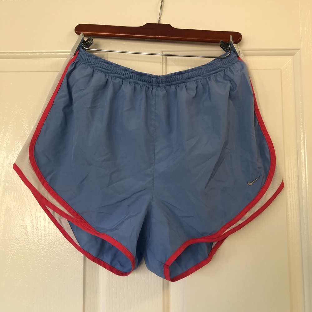 Blue & Pink Nike Dri-Fit Athletic Shorts